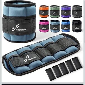 Adjustable Ankle Wrist Weights for Men Women Strength Training Fitness Gym 1-4pd